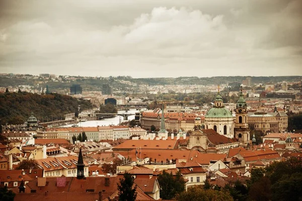 Prague Skyline Rooftop View Historical Buildings Czech Republic — Stock Photo, Image