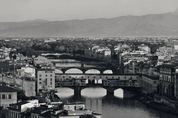 Horizonte Florença Visto Partir Piazzale Michelangelo Ponte Vecchio — Fotografia de Stock