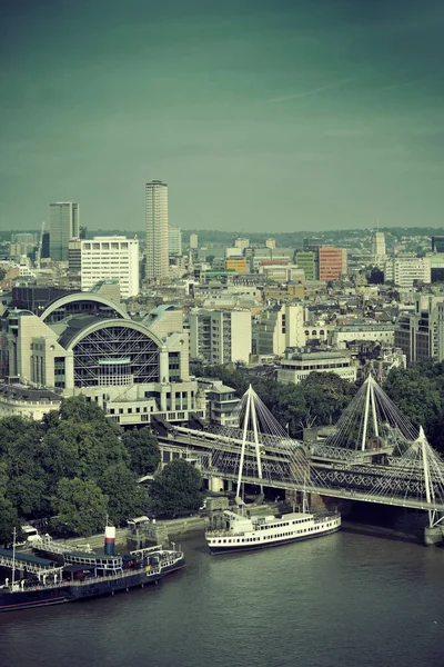 Şehir Mimarisi Ile Londra Çatı Manzaralı Panorama — Stok fotoğraf