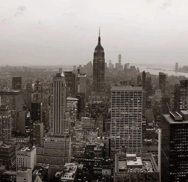 New York City Skyskrapor Tak Urban Utsikt — Stockfoto