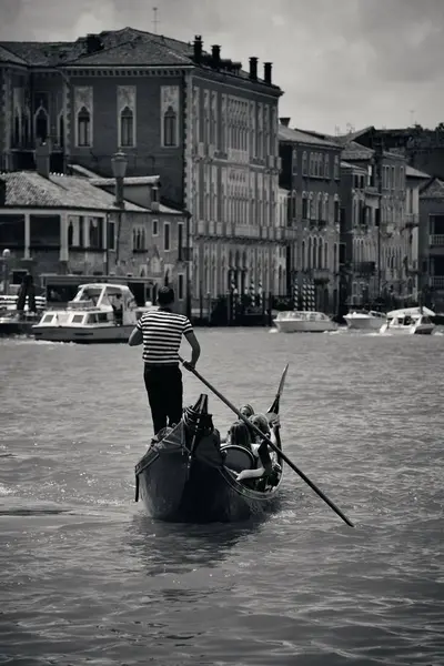 Gondola Canale Venezia — Foto Stock