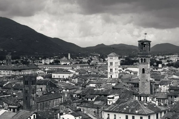 Lucca Skyline Вежею Собором Італії — стокове фото