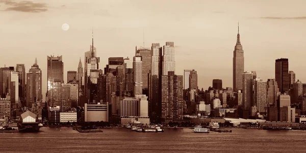 New York City Skyskrapor Stadsutsikt — Stockfoto