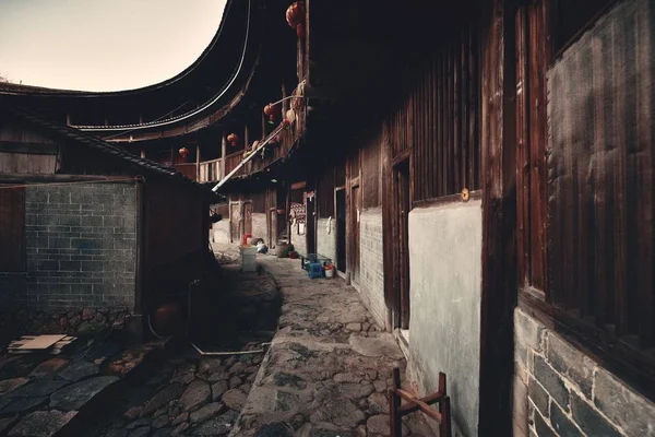Tradycyjny Budynek Tulou Jest Unikalne Mieszkania Hakka Fujian Chiny — Zdjęcie stockowe