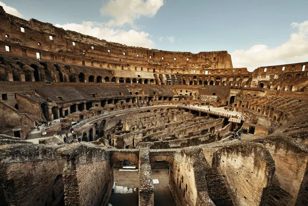 Kolezyum Içinde Dünyanın Bilinen Simgesi Roma Talya Nın Sembolü — Stok fotoğraf