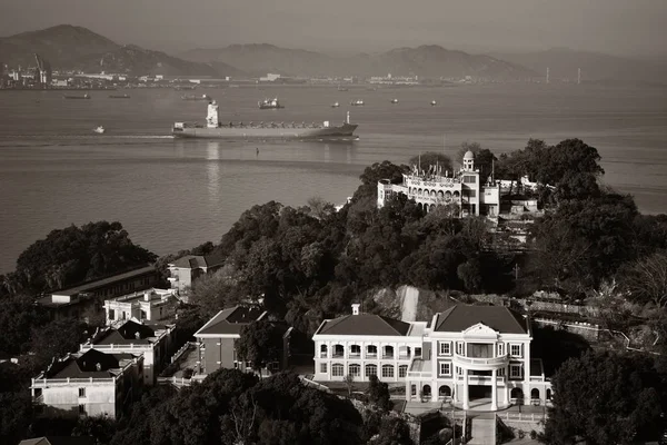 Xiamen Ciudad Vista Desde Isla Gulangyu Fujian China — Foto de Stock