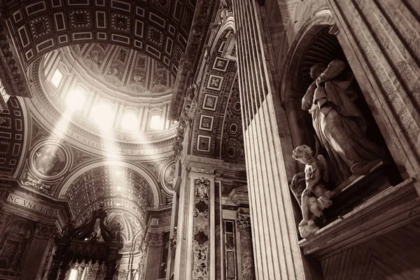 Roma Città Vista Panoramica Dall Alto Della Basilica San Pietro — Foto Stock