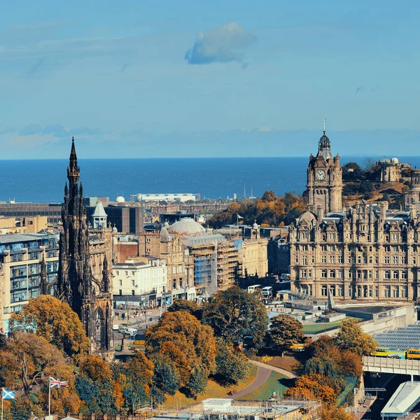 Tarihi Mimarisi Olan Edinburgh Şehrinin Çatı Manzarası Birleşik Krallık — Stok fotoğraf