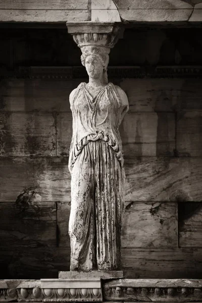 Verch Caryatids Erechtheion Temple Acropolis Athens Greece — Stock fotografie