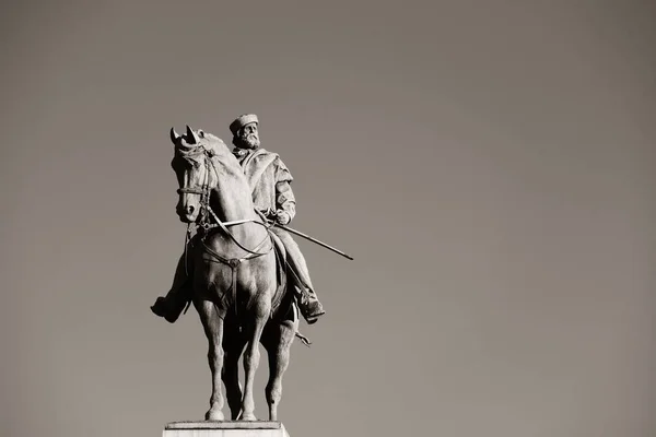 Pomnik Giuseppe Garibaldiego Mediolanie Włochy — Zdjęcie stockowe