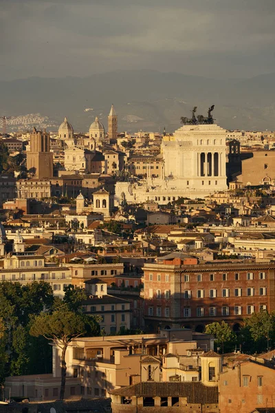 Ρώμη Άποψη Στον Τελευταίο Όροφο Αρχαία Αρχιτεκτονική Στην Ιταλία — Φωτογραφία Αρχείου