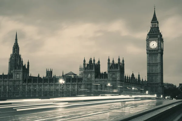 Casa Parlamento Noite Londres — Fotografia de Stock