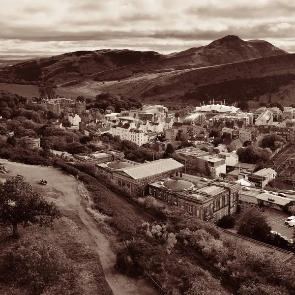 Edinburgh City Skyline Sett Utifrån Calton Hill Förenade Kungariket — Stockfoto