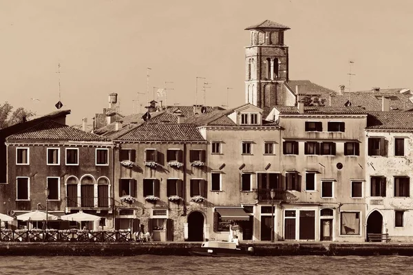 Ciudad Skyline Venecia Vista Desde Paseo Marítimo Italia — Foto de Stock
