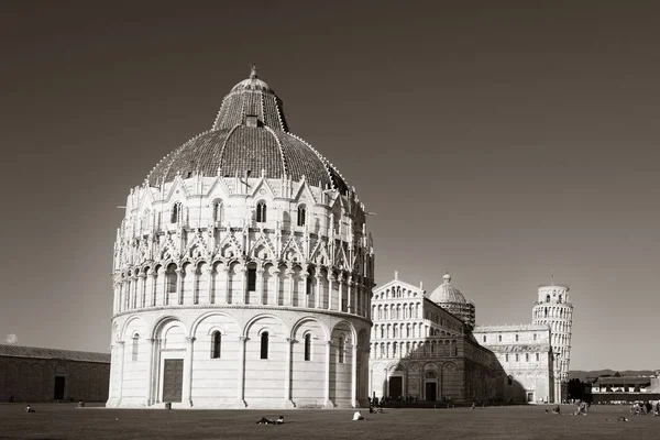 Lutande Torn Och Katedral Pisa Italien Som Världsberömda Landmärke — Stockfoto