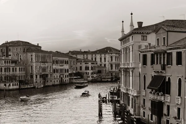 Vista Del Gran Canal Venecia Con Edificios Históricos Italia —  Fotos de Stock