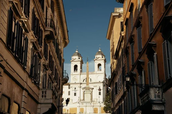 Street View Közelében Spanyol Lépcsők Róma Olaszország — Stock Fotó