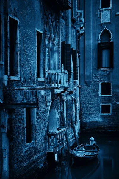 Vista Del Canal Venecia Por Mañana Temprano Con Los Edificios — Foto de Stock