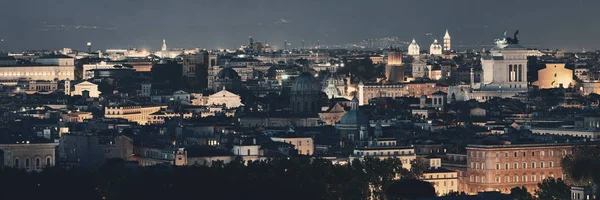 Vista Panorámica Azotea Roma Con Horizonte Arquitectura Antigua Italia Por —  Fotos de Stock