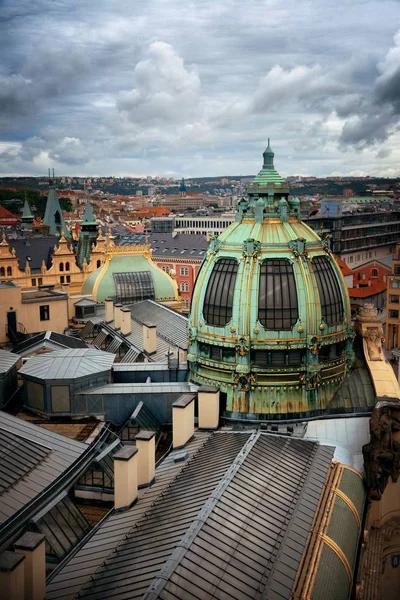Vista Panorámica Del Horizonte Praga Con Edificios Históricos República Checa —  Fotos de Stock