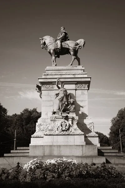 Giuseppe Garibaldi Denkmal Mailand Italien — Stockfoto