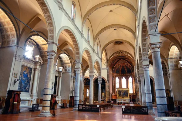 Vista Interior Iglesia Antigua Ciudad Medieval Siena Italia — Foto de Stock