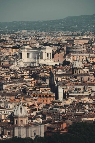 Ρώμη Πανοραμική Θέα Στην Πόλη Από Την Κορυφή Της Βασιλικής — Φωτογραφία Αρχείου