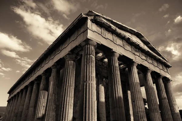 Templo Hephaestus Vista Closeup Atenas Grécia — Fotografia de Stock