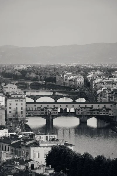 Horizonte Florença Visto Partir Piazzale Michelangelo Ponte Vecchio — Fotografia de Stock