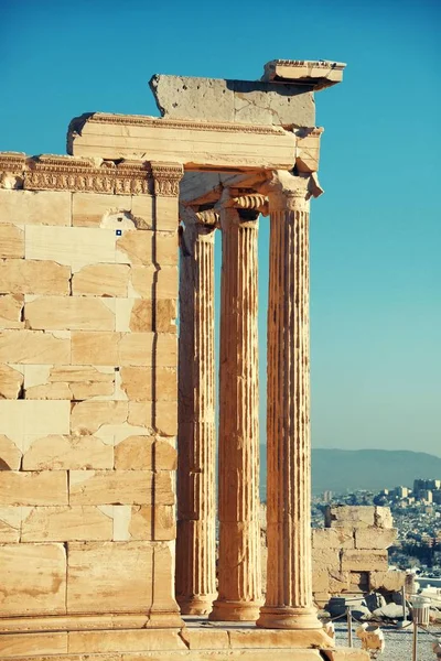 Erechtheion Temple Acropolis Athens Greece — Stock Photo, Image