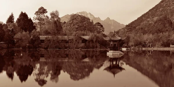 Fekete Sárkány Medence Lijiang Yunnan Kína — Stock Fotó