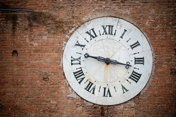 Italie Sienne Vieux Bâtiment Horloge Vintage Près Cathédrale — Photo