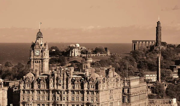 Vista Azotea Edimburgo Con Arquitecturas Históricas Reino Unido — Foto de Stock