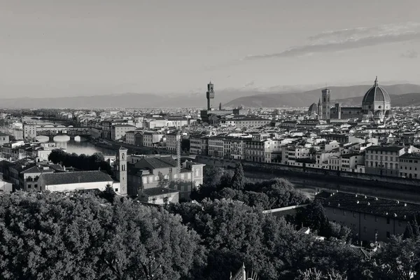 Florencja Panorama Oglądana Piazzale Michelangelo — Zdjęcie stockowe