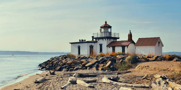 West Point Lighthouse Seattle — Stock Photo, Image