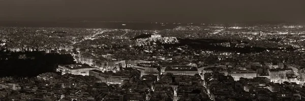 Panorama Panoramique Athènes Depuis Mont Lykavitos Avec Acropole Grèce — Photo