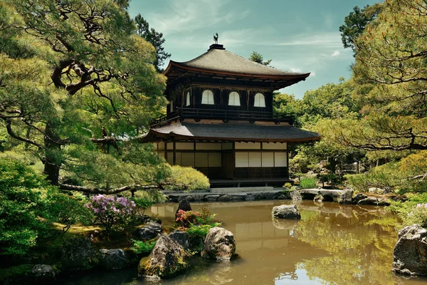 Ginkaku Tempel Met Historisch Gebouw Kyoto Japan — Stockfoto