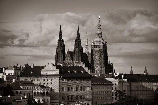 Çek Cumhuriyeti Nde Aziz Vitus Katedrali Olan Prag Kalesi — Stok fotoğraf