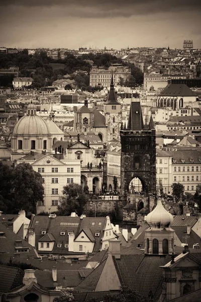 Prague Skyline Rooftop View Historical Buildings Czech Republic — Stock Photo, Image