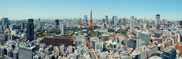 Tokyo Tower Urban Skyline Rooftop View Ιαπωνία — Φωτογραφία Αρχείου