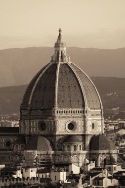 Duomo Santa Maria Del Fiore, Floransa İtalya Kubbesi Yakından.