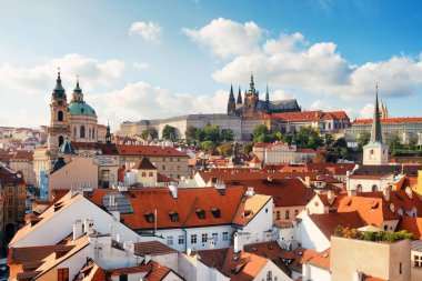 Çek Cumhuriyeti 'nde Aziz Vitus Katedrali olan Prag Kalesi.