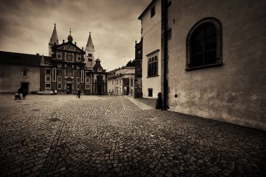 Prag Şatosu 'ndaki St. Vitus Katedrali Çek Cumhuriyeti