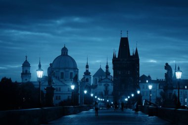 Çek Cumhuriyeti Prag 'daki Charles Köprüsü