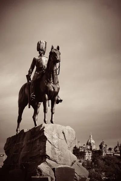 Royal Scots Greys Monument Edimburgo — Foto Stock