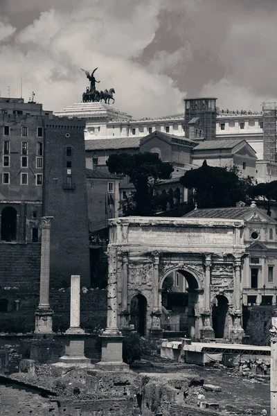 Foro Roma Con Rovine Edifici Storici Italia — Foto Stock