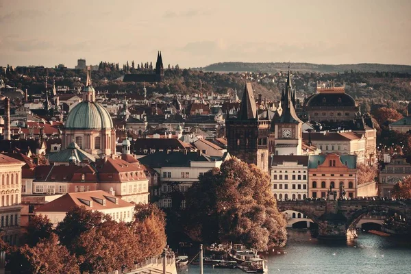 Празький Міський Краєвид Історичними Будівлями Чехії — стокове фото