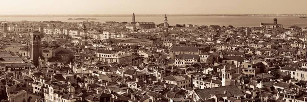 Benátky Panorama Pohledu Shora Věži Hodinami Náměstí Svatého Marka Itálie — Stock fotografie