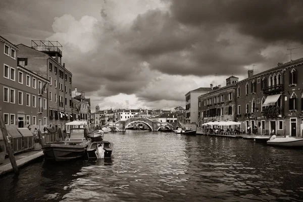 Vista Del Gran Canal Venecia Con Edificios Históricos Italia — Foto de Stock