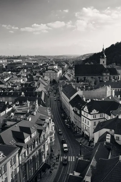 Praga Vista Panorâmica Telhado Com Edifícios Históricos República Checa — Fotografia de Stock